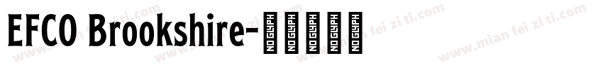 EFCO Brookshire字体转换